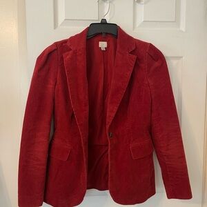 A New Day Red Corduroy Blazer